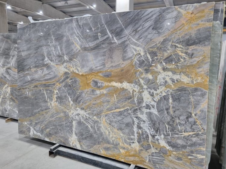 Grey Gold Marble